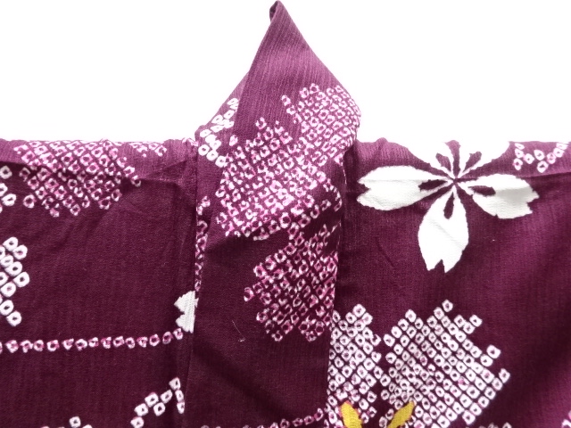  桜撫子模様浴衣